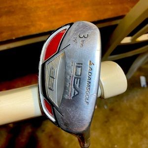 Adams A3 Boxer 3 Hybrid with Grafalloy Red Regular flex shaft with Adams grip.